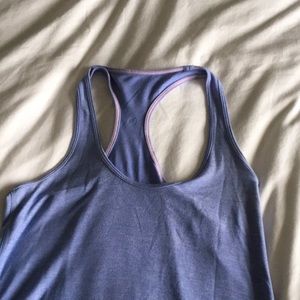 Periwinkle blue super soft racerback tank